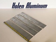 4 Pieces 1/8″ X 2″ X 12″ Long ALUMINUM FLAT BAR STOCK 6061-T6
