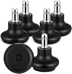 5 Pieces Bell Glides Replacement Office Chair Wheels Stopper Office Chair Swivel