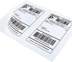 50x 8.5×5.5 Half Sheet Shipping Labels Adhesive Mailing Stickers – Laser Ink Jet