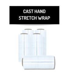 Stretch Wrap Cast Hand Shrink Film 3” 12 Inch x 1500 Feet 70 Gauge 4 Rolls/Case
