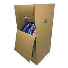 UBMOVE Space Savers Wardrobe Moving Boxes With Hanger 20″ x 20″ x 34″ (3 Pack)