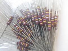 NOS Vintage Sealed Bag of 100 pcs Carbon Composition Resistors 1/2 W 470K Ohm 5%