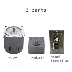 15W AC Gear Motor Adjustable Speed Motor w/ 10K Variable Speed Controller 125RPM