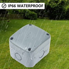 Small Weatherproof Electrical Junction Box Outdoor Enclosure 86x74x62mm Grey 1PK