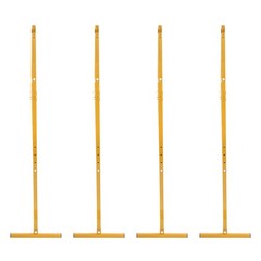 4 Pack Cargo Shipping Container Shelving Shelf Bracket 19″x52″ Universal Yellow