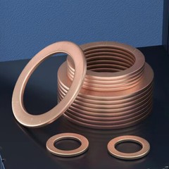 US150 M5-M22 Copper Crush Washer Gasket Set Flat Ring Seal Assortment Kit