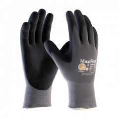 MaxiFlex Ultimate 15GA Black Micro-Foam Gloves with Coated Palm and Fingers