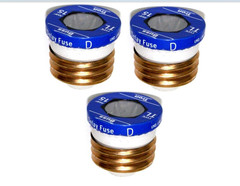 Screw-In Plug Fuses (3-PACK) 15-Amp Time Delay Bussmann BP/TL-15 New Sealed