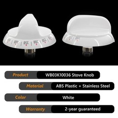 GYOFFULL WB03K10036 Thermostat Stove Knob White Replacement Part 1PC,