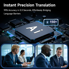Real Time AI Language Translator Earbuds, 3 in 1 Wireless Earbuds with 150+