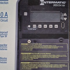 Intermatic ET2125CR Time Switch 2 Circuit 120-277VAC Rainproof 100 Hour Backup