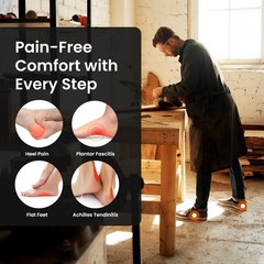 Welnove Work Boot Insoles – High Arch Support for All-Day Standing Comfort