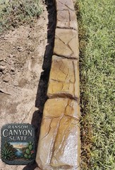 Ransom Canyon Concrete Stamp Landscape Curbing Faux Stone Texture Tool