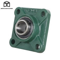 10 pcs UCF205-16 Pillow Block Flange Bearing 1″ Bore 4 Bolt Solid Base