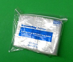 Zippit 4″ x 8″ Clear 2mil Reloc Poly Bags Reclosable Bag 100 Pcs Resealable 4×8