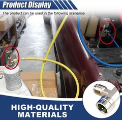 R1234yf Self-Sealing Can Tap, Refrigerant Can Opener with Tank Adapter for 1/4″