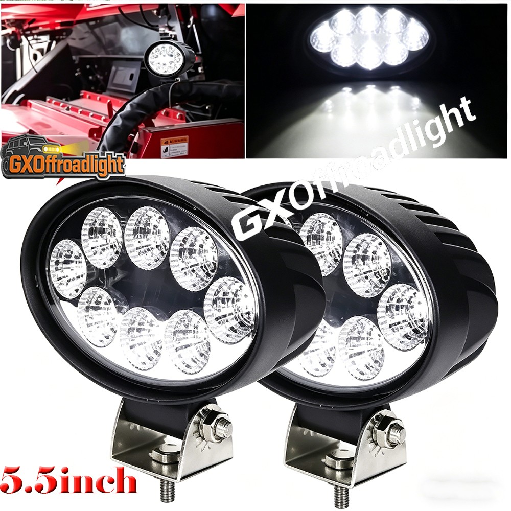 2×5.5” Oval LED Floodlight Fit Bobcat Skid Steer Loader 751 753 A220 A300 T300