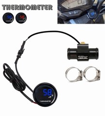 22mm Red/Blue Water Temp Gauge Digital LED Temperature Motorcycle Auto Meter