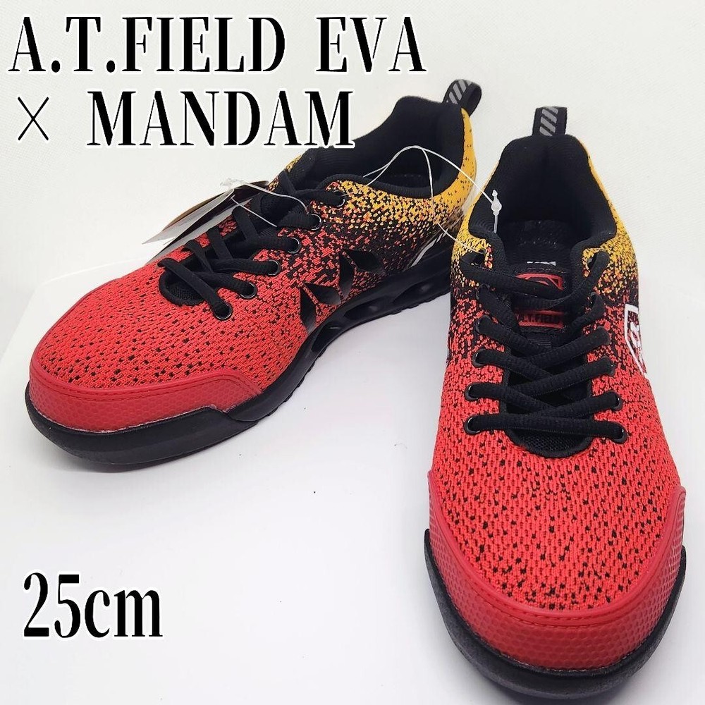 A.T.FIELD EVA×Mandom Evangelion Protective Sneaker Unit 02 Model Red JAPAN USED