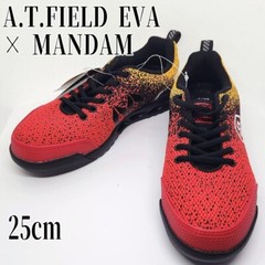 A.T.FIELD EVA×Mandom Evangelion Protective Sneaker Unit 02 Model Red JAPAN USED