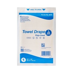 Dynarex General Purpose Drape Towel Drape Sterile 18 W X 26 L 4410 Box of 50
