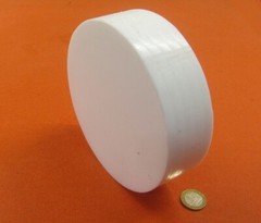 PTFE Virgin White Disc 6.0″ Diameter x 1.50″ Long