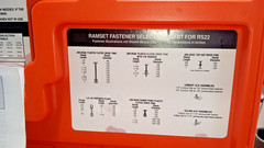 RAMSET RS22 POWDER ACTUATED TOOL CARTRIDGES GOGGLES INSTRUCTIONS IN FACTORY CASE