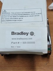 Bradley 505-00 Commercial Toilet Paper Dispenser, Surface-Mounted, Zinc w/Nickel