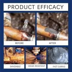 2pcs Strong Foundry Glue,Metal Repair Glue, AB Metal Glue Heary Duty Weld 85ml