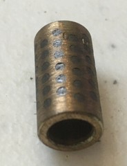 Alloy 932 Bronze/Graphite Plugged Bearing 1/4” Shaft Diameter 3/8”OD 3/4” Long