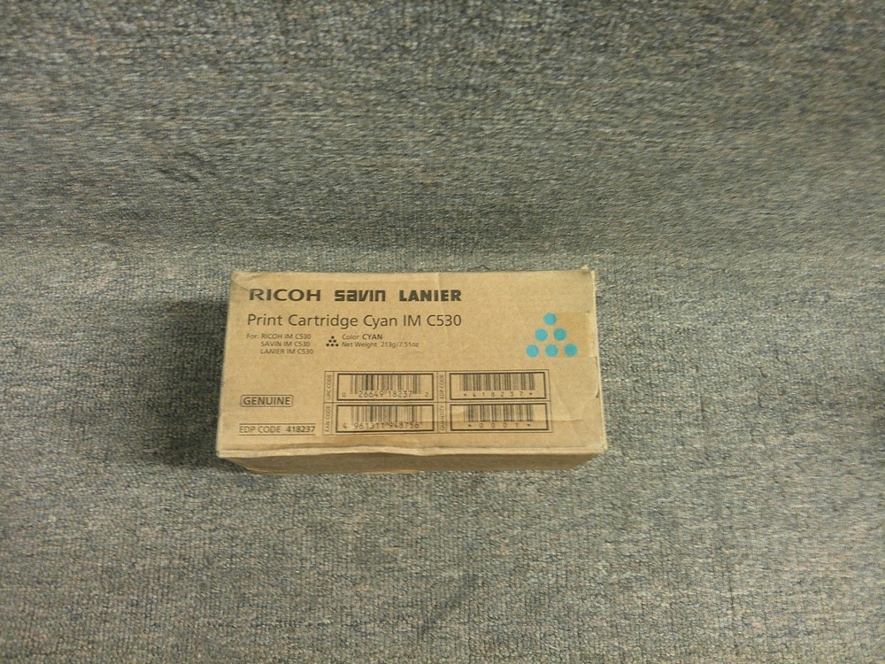 418237 New Genuine Ricoh Cyan Print Cartridge for the IM 530