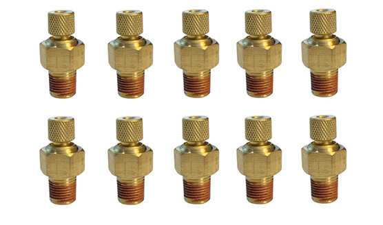 10PK American Made 1/8 NPT Compressor Tank Petcock Drain Valve (1 Year Warranty)