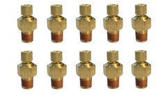 10PK American Made 1/8 NPT Compressor Tank Petcock Drain Valve (1 Year Warranty)