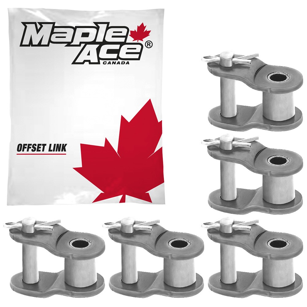 25H Offset Half Link for Heavy Duty Roller Chain Single Strand (Qty 5)