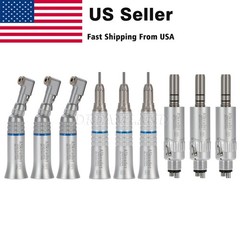 1-5X USA Dental Slow Low Speed Handpiece Straight Contra Angle Motor 2/4H L
