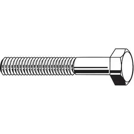 18-8, 9/16″-18 Hex Head Cap Screw, Plain Stainless Steel, 6 In L, 5 Pk,