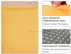 Any Size Kraft Bubble Mailers Shipping Mailing Padded Bags Envelopes Self-Seal