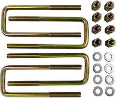 4PCS Square U-Bolts 2.5″ w/ Leaf Springs 8.75″ Long Compatible w 1988-2019 Chevy