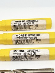 Morse Cutting Tools 17198 2330 Cobalt Drill 11/32 HD Jobber Split Point Lot of 3