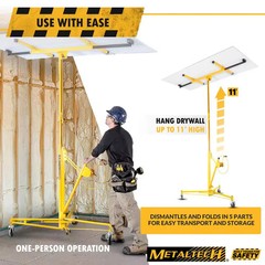 48″ Drywall Panel Hoist Jobsite Sheetrock Lift for Wall Ceiling