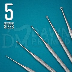 Buck Ear Curettes 6.5″ Sharp & Blunt Straight & Curved ENT Surgical Instruments