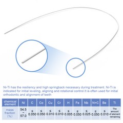 AZDENT arcos de ortodoncia niti super elástico rectángulos ovoide dental USA
