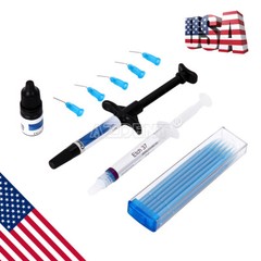 Dental Light Cure Orthodontic Adhesive Kit Paste Primer Acid Etching Gel CE