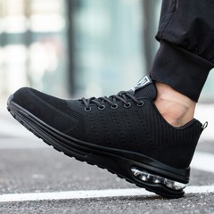 Men’s Sneakers Indestructible Safety Work Shoes steel toe boots Breathable 7-13