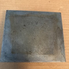 Vtg Challenge Mchy Co. USA 3 1/2” X 4” Cast Iron Surface Inspection Plate Stamp