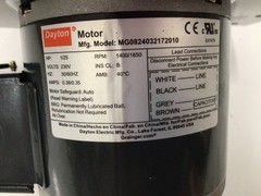 DAYTON 1TDR1 Blower with Motor 230V, 5-1/8″ Wheel, 1650 RPM, 168 CFM
