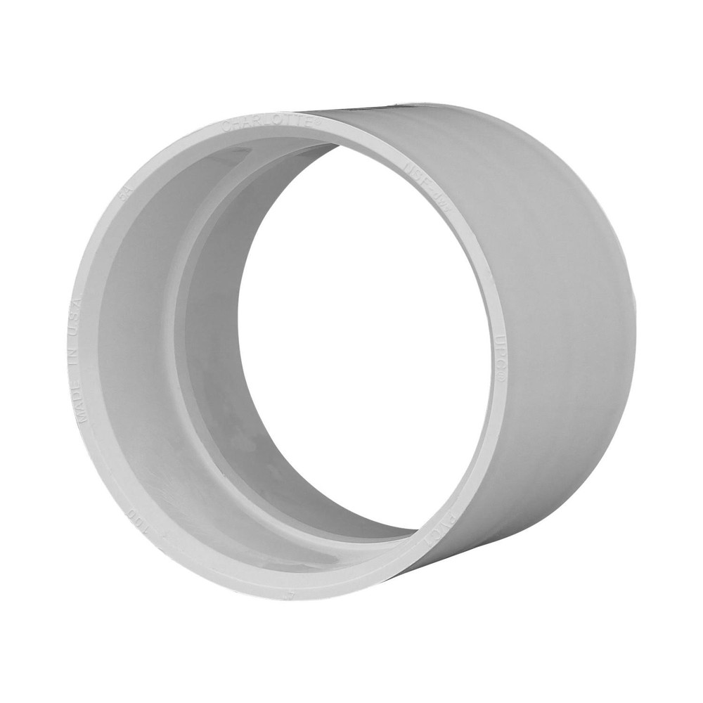 Charlotte Pipe PVC001001000 PVC Schedule 40 Coupling 2 x 2 Hub Dia. in. for DWV