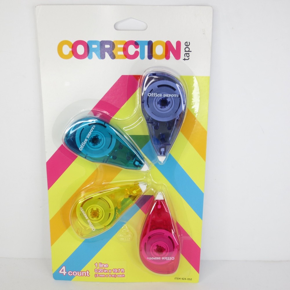 Office Depot Correction Tape 4-pack