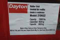 Dayton 21D022 15,000 Lb Load Capacity 10-1/2 In Overall L Machine Roller