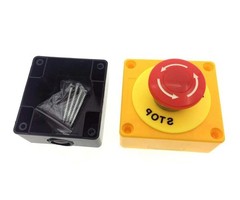 Red Mushroom Emergency Stop Shut Off Push Button Switch NO + NC 22mm CNC Gecko